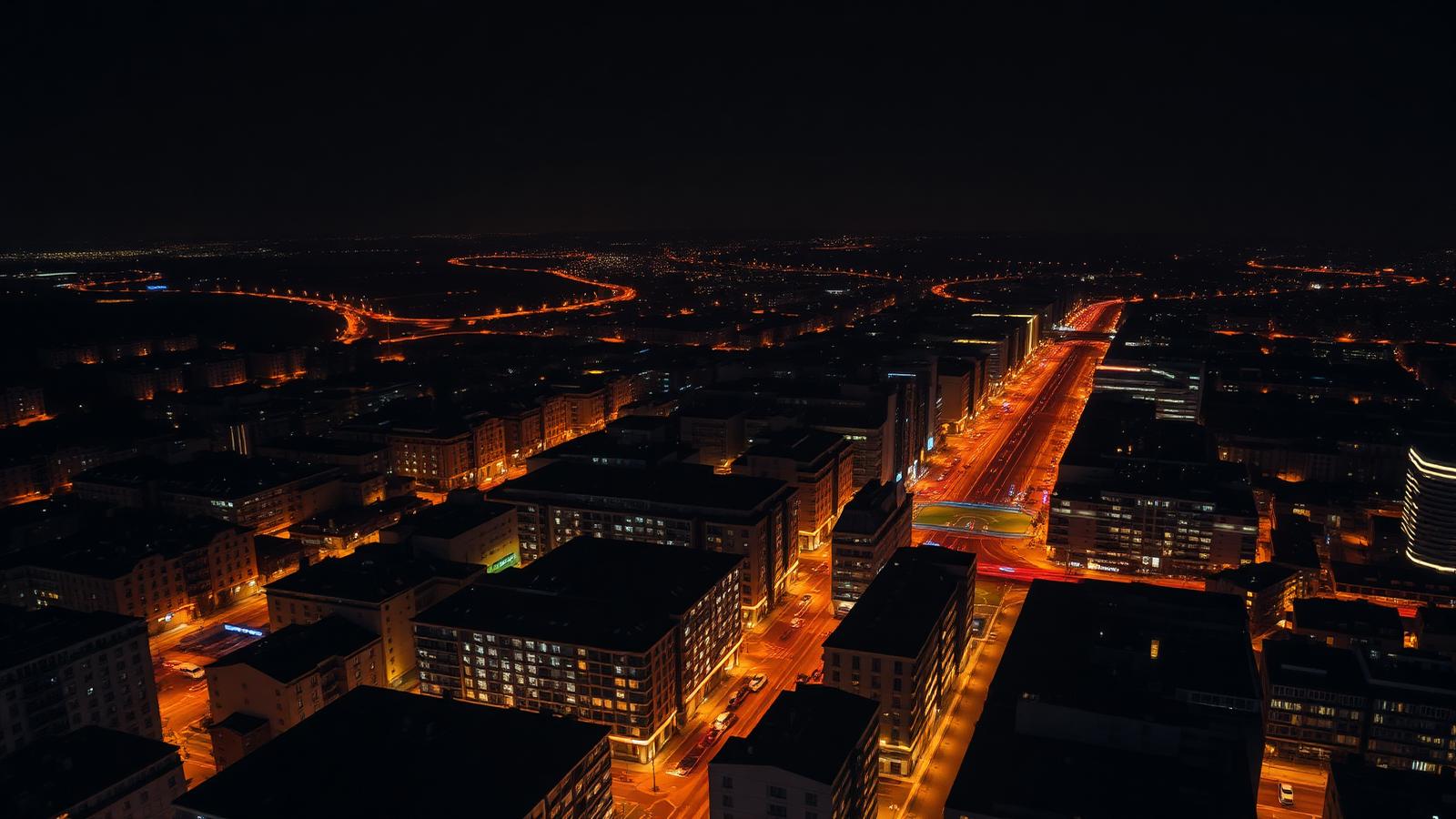Стара Загора през нощта